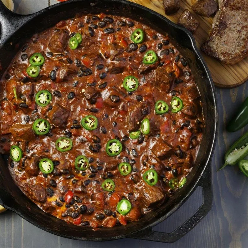 Oklahoma Ranchers Steak Chili Dip