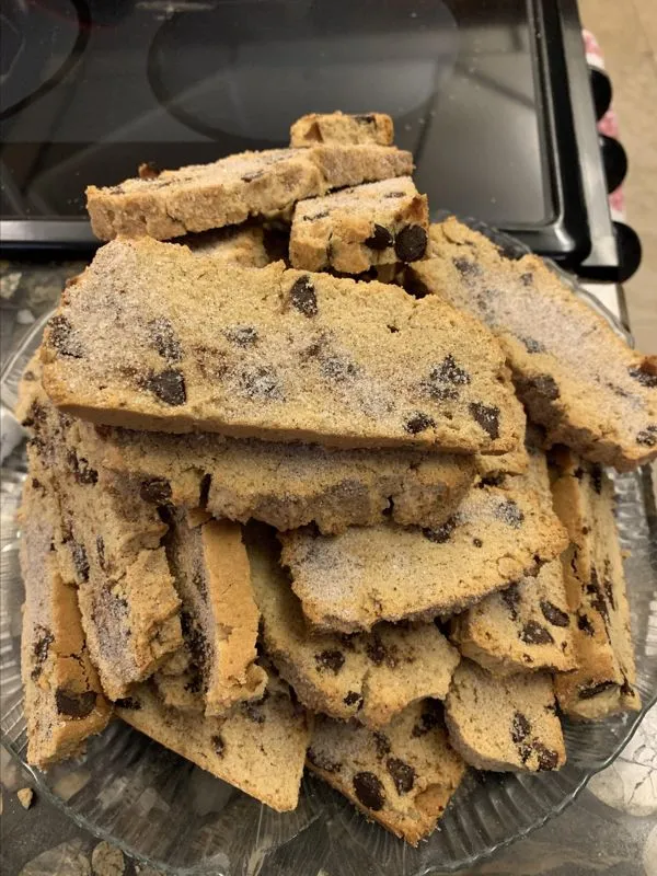 Pão de Mandel com Choco e Noz Da Páscoa