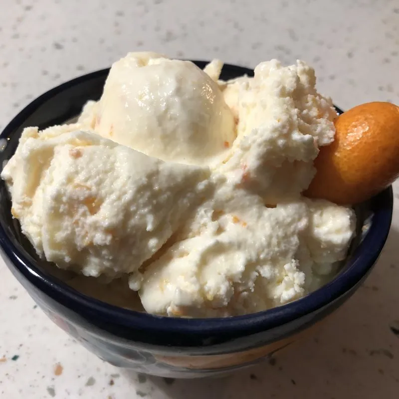 Sorvete de kumquat