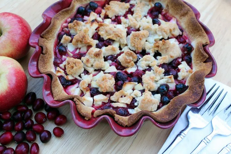 Torta de Cran-Apple Amish