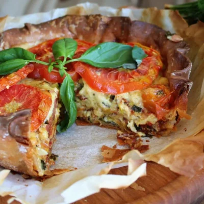 Torta de tomate amish